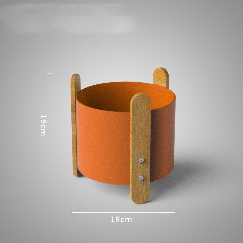 Nordic Iron Planter with Creative Minimalist Design