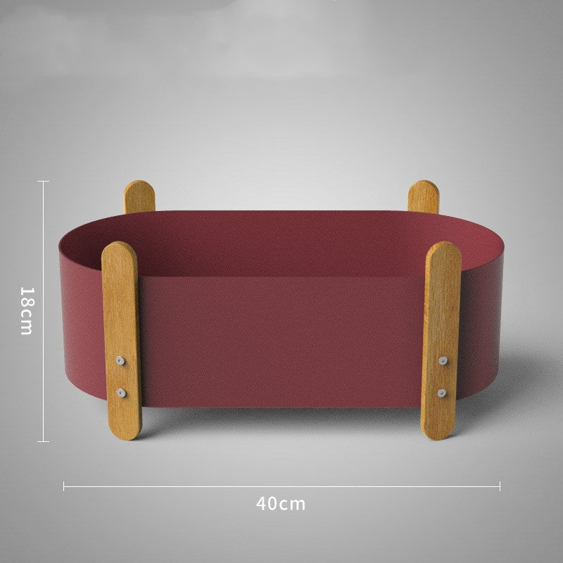 Nordic Iron Planter with Creative Minimalist Design