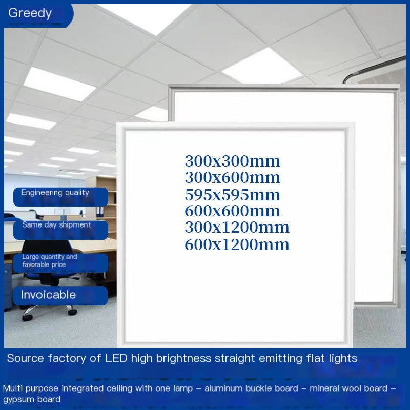 LED Panel Light 600x600 for Office with Aluminum Frame
