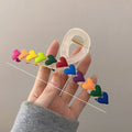 Cute Large Rainbow Shark Clip Hairpin for Seniors